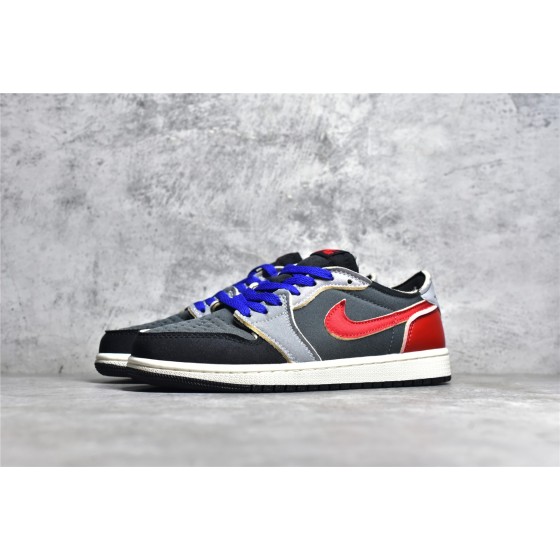 Air Jordan AJ1 Low Low Top Deconstructed Grey Blue Red