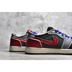 Air Jordan AJ1 Low Low Top Deconstructed Grey Blue Red