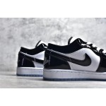 Air Jordan 1 Low Top Patent Leather White and Black