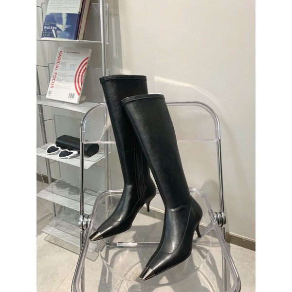 𝙎𝙖𝙞𝙣𝙩 𝙇𝙖𝙪𝙧𝙚𝙣𝙩 | 𝟐𝟎𝟐𝟐/𝐒𝐒 𝐧𝐞𝐰 YSL｜Saint Laurent Metal Toe Series New High Heeled Boots