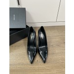 𝙎𝙖𝙞𝙣𝙩 𝙇𝙖𝙪𝙧𝙚𝙣𝙩 | 𝟐𝟎𝟐𝟐/𝐒𝐒 𝐧𝐞𝐰 YSL｜Shaped heel shoes in the closet c high heels original cow patent leather