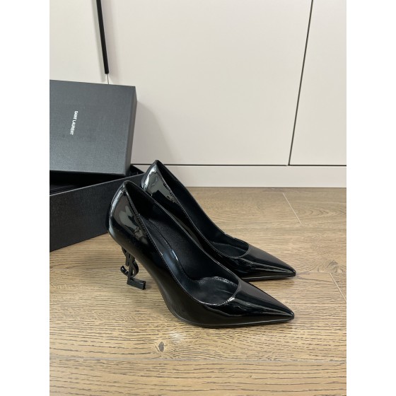 𝙎𝙖𝙞𝙣𝙩 𝙇𝙖𝙪𝙧𝙚𝙣𝙩 | 𝟐𝟎𝟐𝟐/𝐒𝐒 𝐧𝐞𝐰 YSL｜Shaped heel shoes in the closet c high heels original cow patent leather