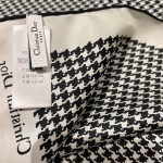 𝐃𝐢𝐨𝐫 ·《千鸟格方巾》黑色100%桑蚕丝