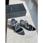 𝙎𝙖𝙞𝙣𝙩 𝙇𝙖𝙪𝙧𝙚𝙣𝙩 | 𝟐𝟎𝟐𝟐/𝐒𝐒 𝐧𝐞𝐰 YSL｜Saint Laurent new rhinestone buckle sandals snakeskin grain cowhide