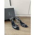 𝙎𝙖𝙞𝙣𝙩 𝙇𝙖𝙪𝙧𝙚𝙣𝙩 | 𝟐𝟎𝟐𝟐/𝐒𝐒 𝐧𝐞𝐰 YSL｜Saint Laurent new metal chain high heels luxury metal rhinestone buckle