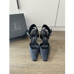 𝙎𝙖𝙞𝙣𝙩 𝙇𝙖𝙪𝙧𝙚𝙣𝙩 | 𝟐𝟎𝟐𝟐/𝐒𝐒 𝐧𝐞𝐰 YSL｜Saint Laurent silk diamond buckle high heels Imported silk