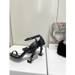 𝙎𝙖𝙞𝙣𝙩 𝙇𝙖𝙪𝙧𝙚𝙣𝙩 | 𝟐𝟎𝟐𝟐/𝐒𝐒 𝐧𝐞𝐰 YSL｜Saint Laurent silk diamond buckle high heels Imported silk