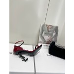 𝙎𝙖𝙞𝙣𝙩 𝙇𝙖𝙪𝙧𝙚𝙣𝙩 | 𝟐𝟎𝟐𝟐/𝐒𝐒 𝐧𝐞𝐰 YSL｜Saint Laurent silk diamond buckle high heels Imported silk