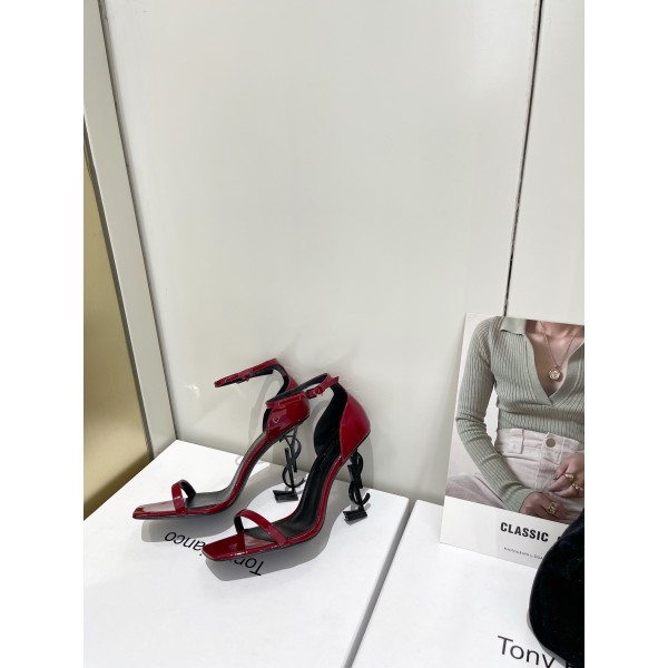 𝙎𝙖𝙞𝙣𝙩 𝙇𝙖𝙪𝙧𝙚𝙣𝙩 | 𝟐𝟎𝟐𝟐/𝐒𝐒 𝐧𝐞𝐰 YSL｜Saint Laurent silk diamond buckle high heels Imported silk