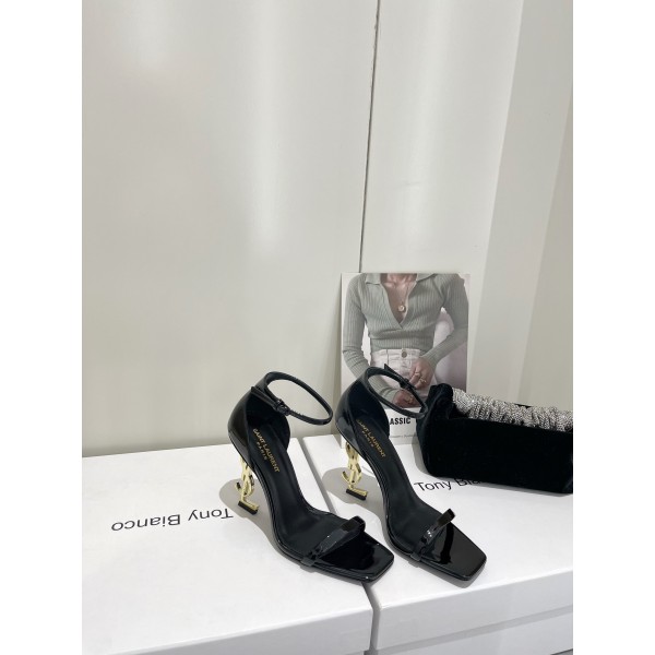 𝙎𝙖𝙞𝙣𝙩 𝙇𝙖𝙪𝙧𝙚𝙣𝙩 | 𝟐𝟎𝟐𝟐/𝐒𝐒 𝐧𝐞𝐰 YSL｜Saint Laurent silk diamond buckle high heels Imported silk