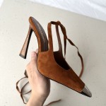 𝙎𝙖𝙞𝙣𝙩 𝙇𝙖𝙪𝙧𝙚𝙣𝙩 | 𝟐𝟎𝟐𝟐/𝐒𝐒 𝐧𝐞𝐰 YSL｜Spring small square head high heeled single shoes strappy sandals