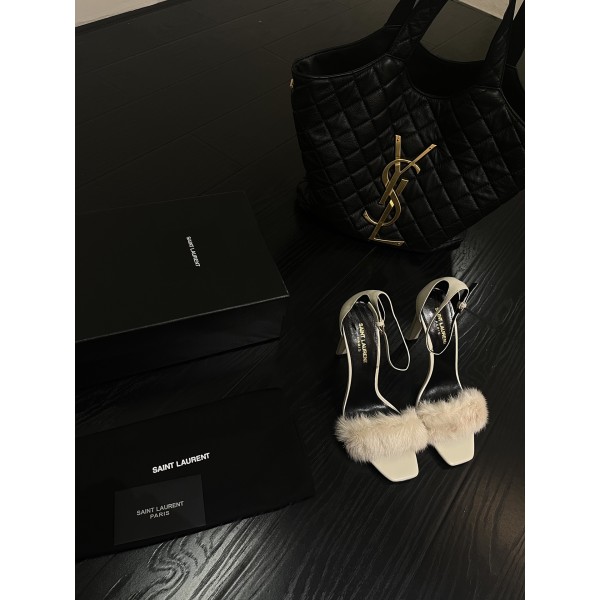 𝙎𝙖𝙞𝙣𝙩 𝙇𝙖𝙪𝙧𝙚𝙣𝙩 | 𝟐𝟎𝟐𝟐/𝐒𝐒 𝐧𝐞𝐰 YSL｜Custom imported sheepskin / mink fur high heels