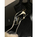 𝙎𝙖𝙞𝙣𝙩 𝙇𝙖𝙪𝙧𝙚𝙣𝙩 | 𝟐𝟎𝟐𝟐/𝐒𝐒 𝐧𝐞𝐰 YSL｜Custom imported sheepskin / mink fur high heels