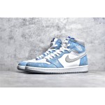 Air Jordan 1 AJ1 Washed White Blue