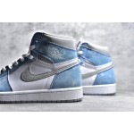 Air Jordan 1 AJ1 Washed White Blue