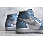 Air Jordan 1 AJ1 Washed White Blue