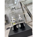 𝙎𝙖𝙞𝙣𝙩 𝙇𝙖𝙪𝙧𝙚𝙣𝙩 | 𝟐𝟎𝟐𝟐/𝐒𝐒 𝐧𝐞𝐰 YSL｜Early spring hot ysl high heel strappy sandals Italian leather sole