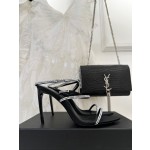 𝙎𝙖𝙞𝙣𝙩 𝙇𝙖𝙪𝙧𝙚𝙣𝙩 | 𝟐𝟎𝟐𝟑/𝐒𝐒 𝐧𝐞𝐰 YSL｜23s new high heel sandals Italian leather outsole