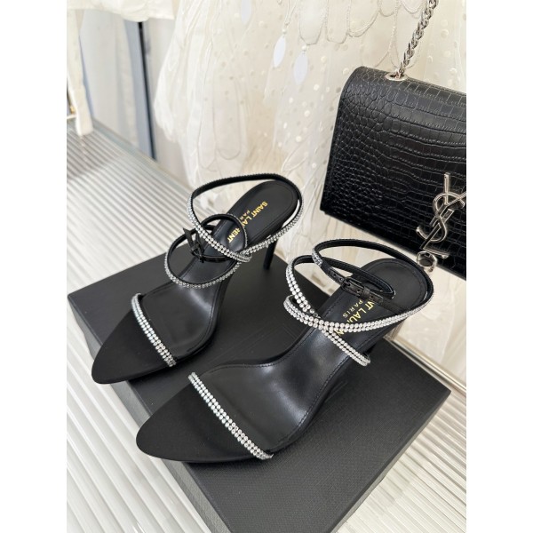 𝙎𝙖𝙞𝙣𝙩 𝙇𝙖𝙪𝙧𝙚𝙣𝙩 | 𝟐𝟎𝟐𝟑/𝐒𝐒 𝐧𝐞𝐰 YSL｜23s new high heel sandals Italian leather outsole