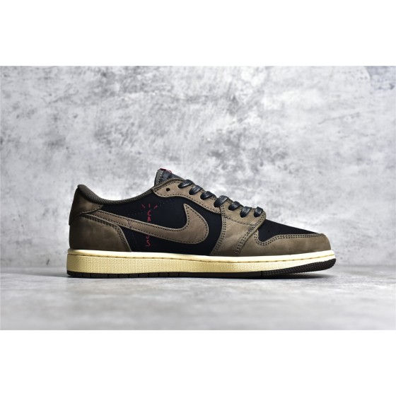 Air Jordan 1 low low top donkerbruin barb