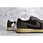 Air Jordan 1 low low top donkerbruin barb