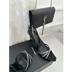 𝙎𝙖𝙞𝙣𝙩 𝙇𝙖𝙪𝙧𝙚𝙣𝙩 | 𝟐𝟎𝟐𝟑/𝐒𝐒 𝐧𝐞𝐰 YSL｜23s new high heel sandals Italian leather outsole