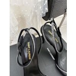 𝙎𝙖𝙞𝙣𝙩 𝙇𝙖𝙪𝙧𝙚𝙣𝙩 | 𝟐𝟎𝟐𝟑/𝐒𝐒 𝐧𝐞𝐰 YSL｜23s new high heel sandals Italian leather outsole