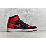 Air Jordan 1 AJ1 lakleer zwart en rood
