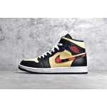 Air Jordan 1 MiD Zwart en rood geruit