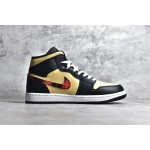 Air Jordan 1 MiD Zwart en rood geruit