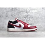 Air Jordan 1 laag wit zwart rood