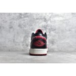 Air Jordan 1 laag wit zwart rood
