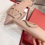 【Valentino】Valentino highest version of kitten heel sandals custom original top calfskin