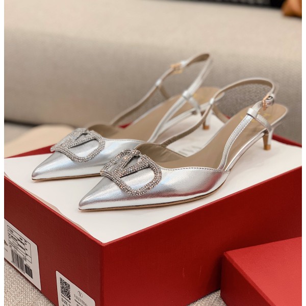 【Valentino】Valentino highest version of kitten heel sandals custom original top calfskin