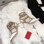 【Valentino】Valentino Valentino top version white patent leather 3 with 6.5cm high heels