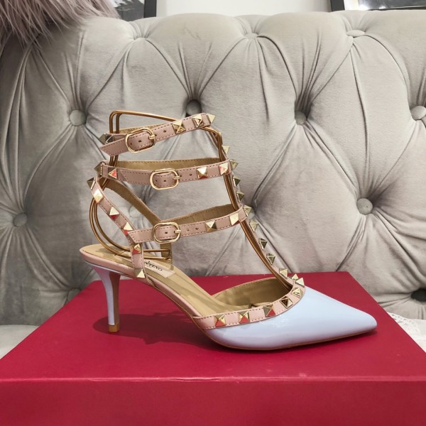 【Valentino】Valentino Valentino top version blue patent leather 3 with 6.5cm high heels