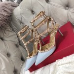 【Valentino】Valentino Valentino top version blue patent leather 3 with 6.5cm high heels