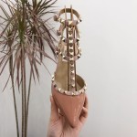 【Valentino】Valentino Valentino top version beige patent leather 3 with 6.5cm high heels