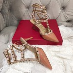 【Valentino】Valentino Valentino top version beige patent leather 3 with 6.5cm high heels