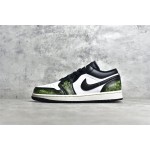 Air Jordan AJ1 Low Top White Black Green
