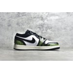 Air Jordan AJ1 Low Top White Black Green