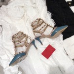 【Valentino】Valentino Valentino top version matte haze blue 3 with 6.5cm high heels