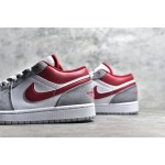 Air Jordan AJ1 Low Top Grey White Red