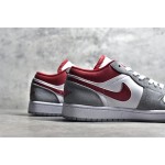 Air Jordan AJ1 Low Top Grey White Red