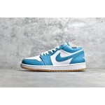 Air Jordan AJ1 low top blue and white