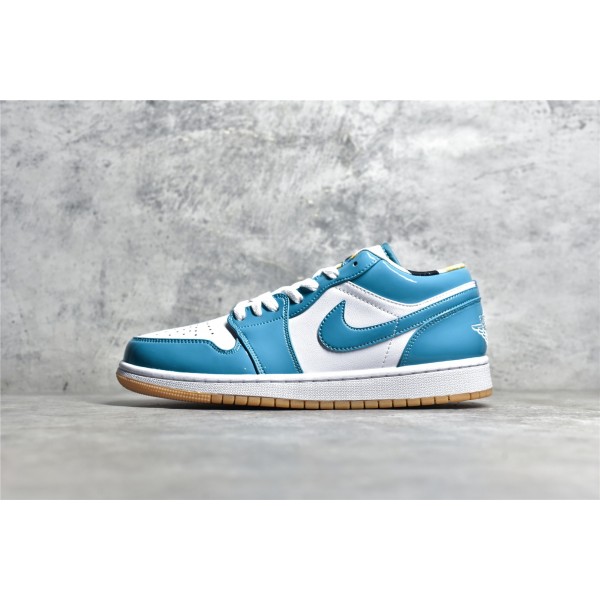 Air Jordan AJ1 low top blue and white