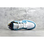 Air Jordan AJ1 low top blue and white