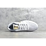 Air Jordan AJ1 Low Top White Gold