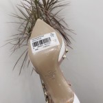 【Valentino】Valentino Valentino top version matte white 3 strap 6.5cm high heels