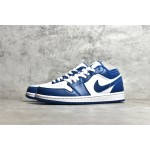 Air Jordan AJ1 low top blue and white